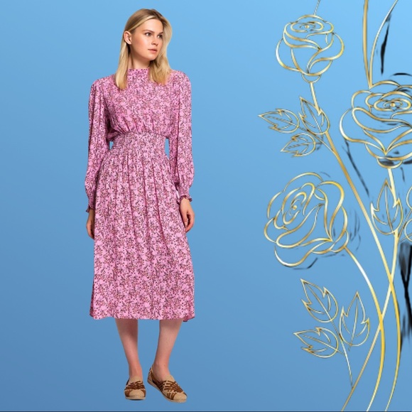 NEW! Cotton pink Turkey made floral casual summer dress 🛍💖 - Picture 3 of 7